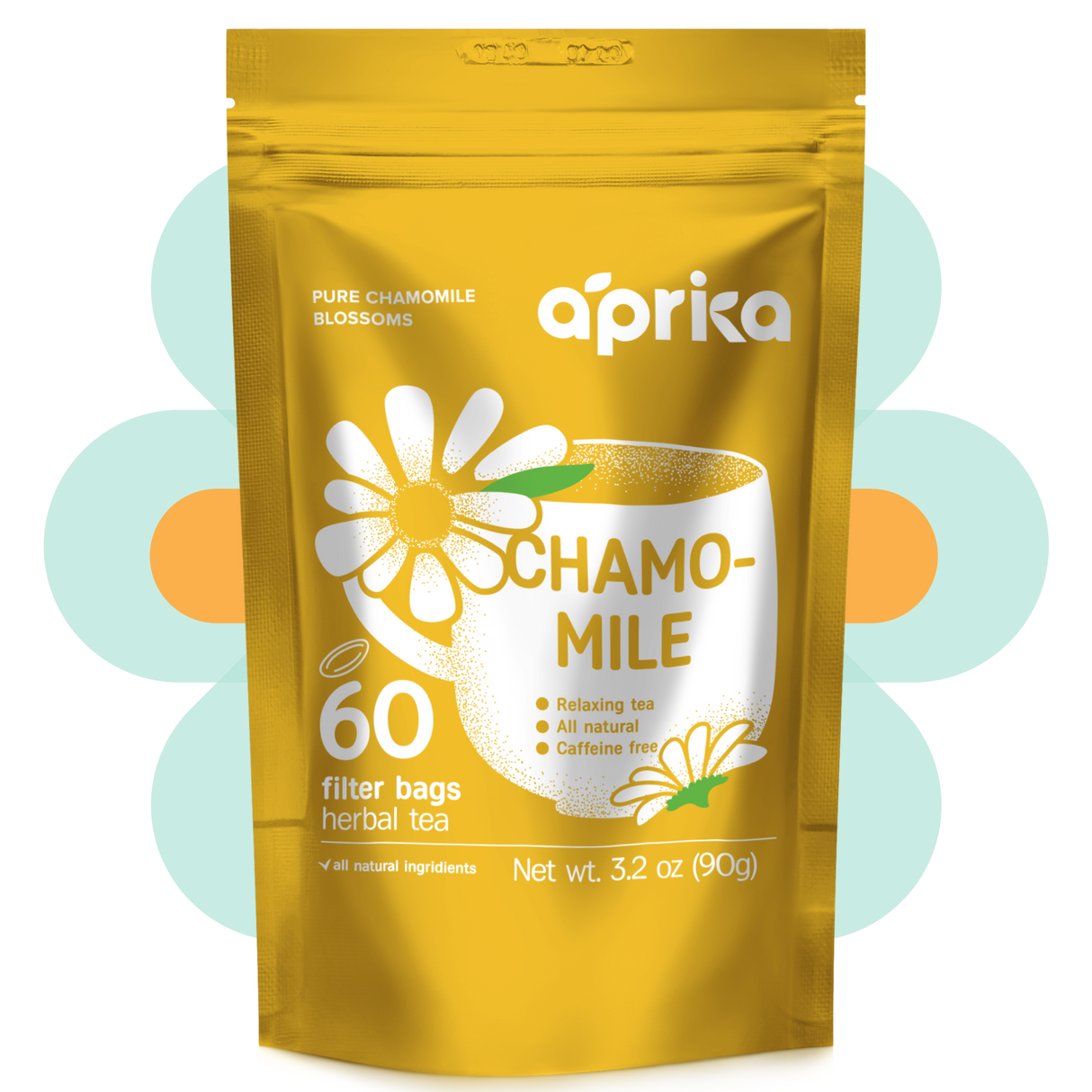 100% Pure Chamomile Herbal Tea, 60 bags