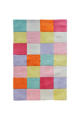 Colorful Checkered Hand Tufted Wool Rug by JUBI - Sumiye Co