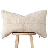 Chindi Lumbar Throw Pillow - Cream