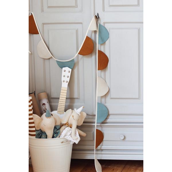 Half Moons Garland Linen “Caramel Circus” | Nursery & Kids Room Decor - Sumiye Co