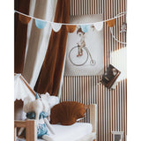 Half Moons Garland Linen “Caramel Circus” | Nursery & Kids Room Decor - Sumiye Co