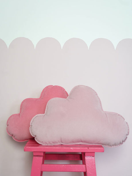 Cloud Pillow Velvet "Soft Pink"  | Kids Room & Nursery Decor - Sumiye Co