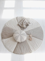 Round Patchwork Mat “Cream Candy” | Kids Decor - Sumiye Co