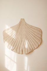 Velvet “Cream” Ginkgo Leaf Mat by Moi Mili - Sumiye Co