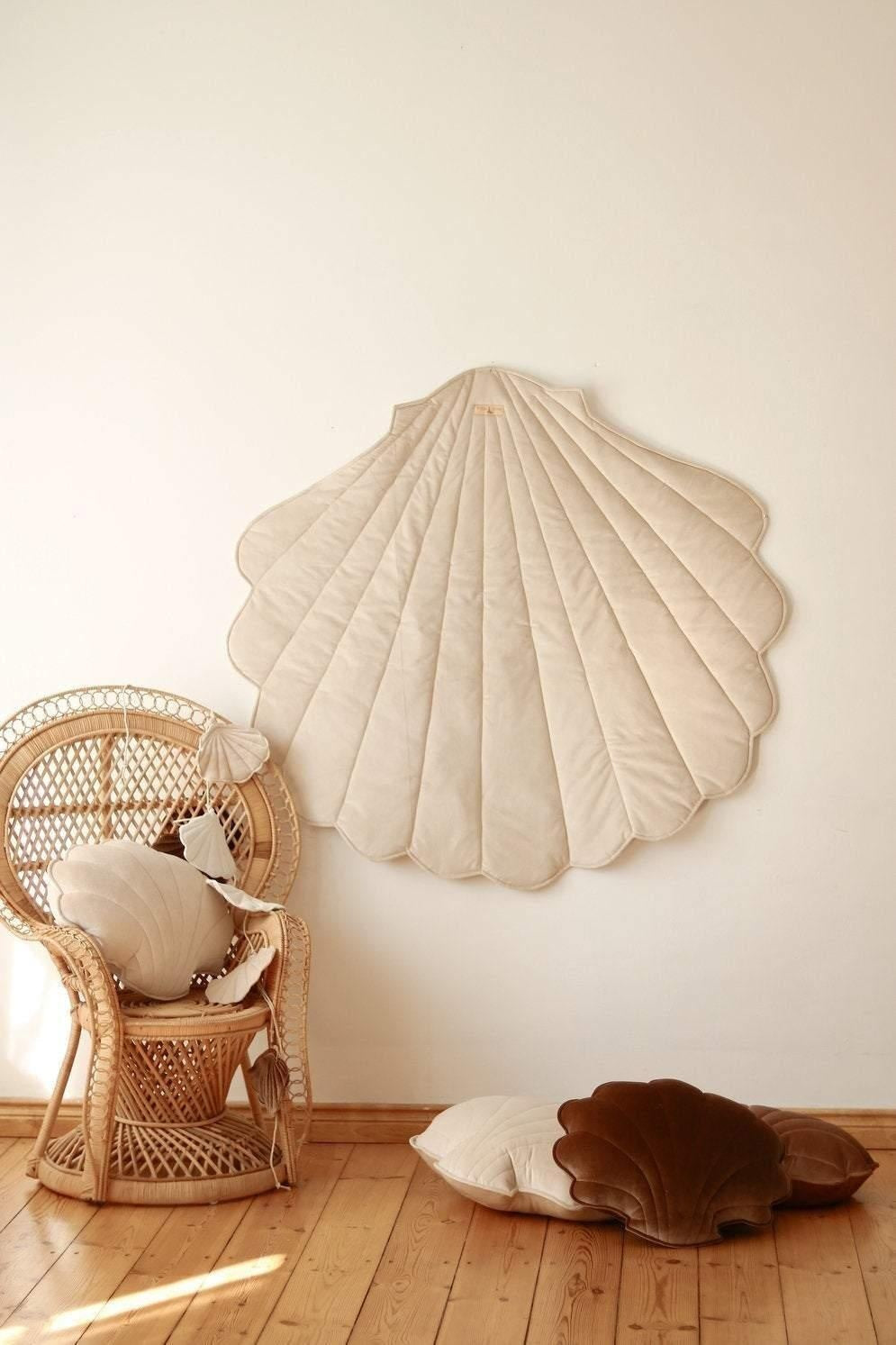 Velvet “Cream” Shell Mat by Moi Mili - Sumiye Co