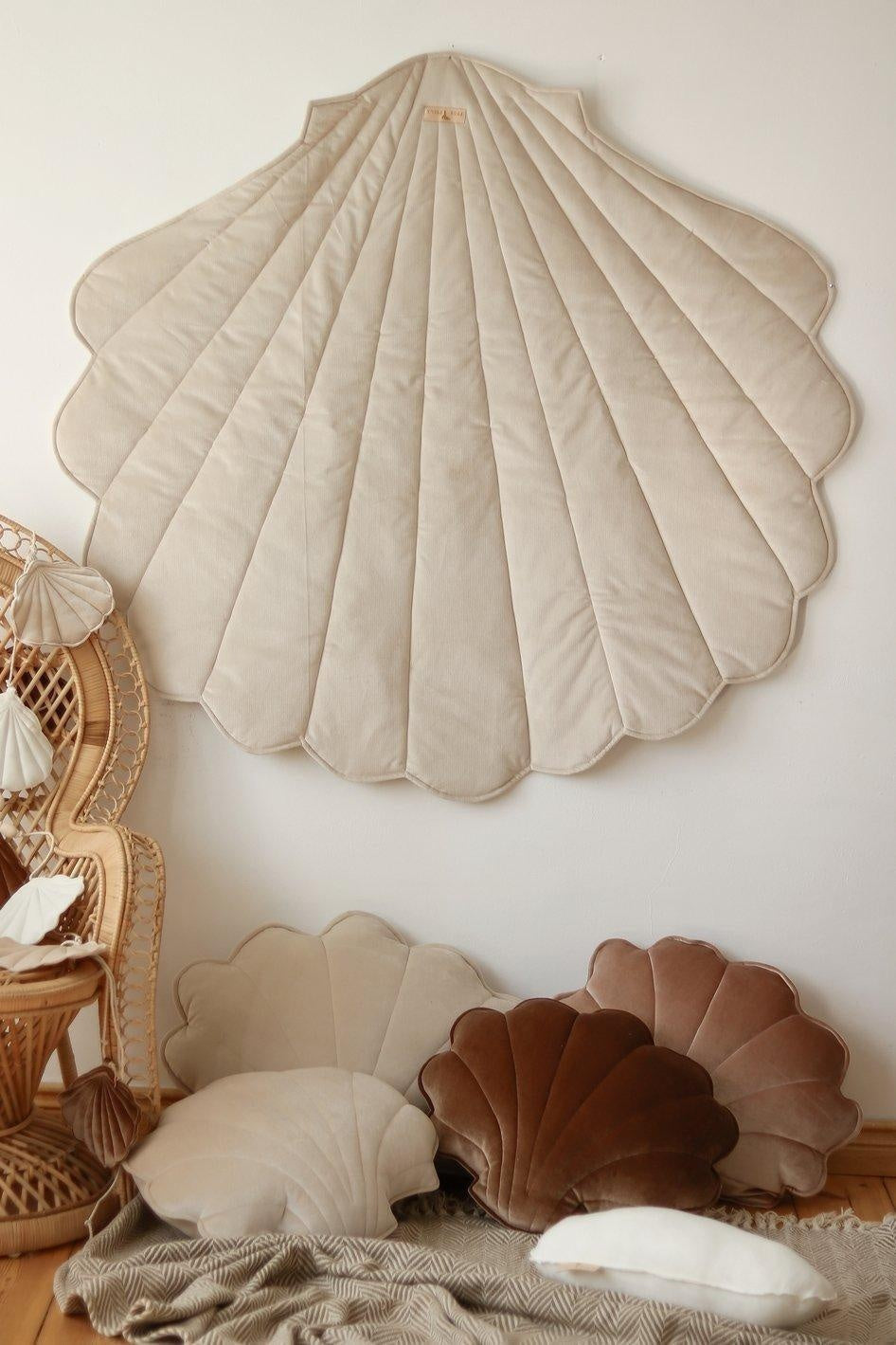 Velvet “Cream” Shell Mat by Moi Mili - Sumiye Co