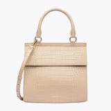 The Luncher - Cream Croc | Designer Lunch Bags & Totes