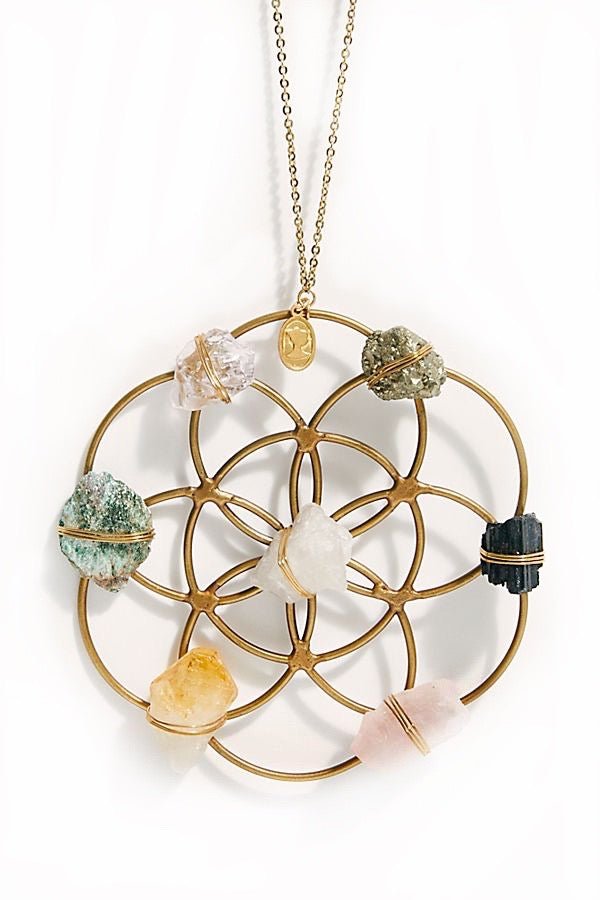 Crystal Grid Flower Of Life Ornament - Sumiye Co