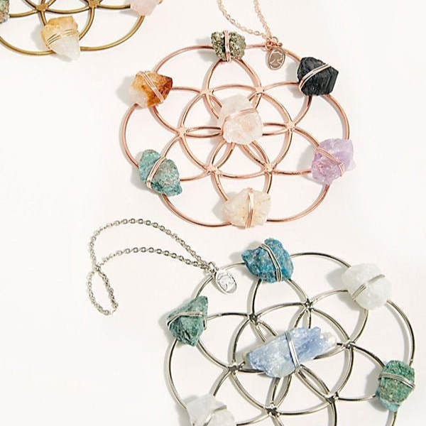 Crystal Grid Flower Of Life Ornament - Sumiye Co