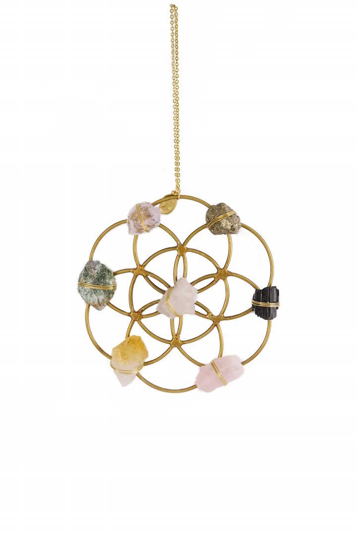 Crystal Grid Flower Of Life Ornament - Sumiye Co