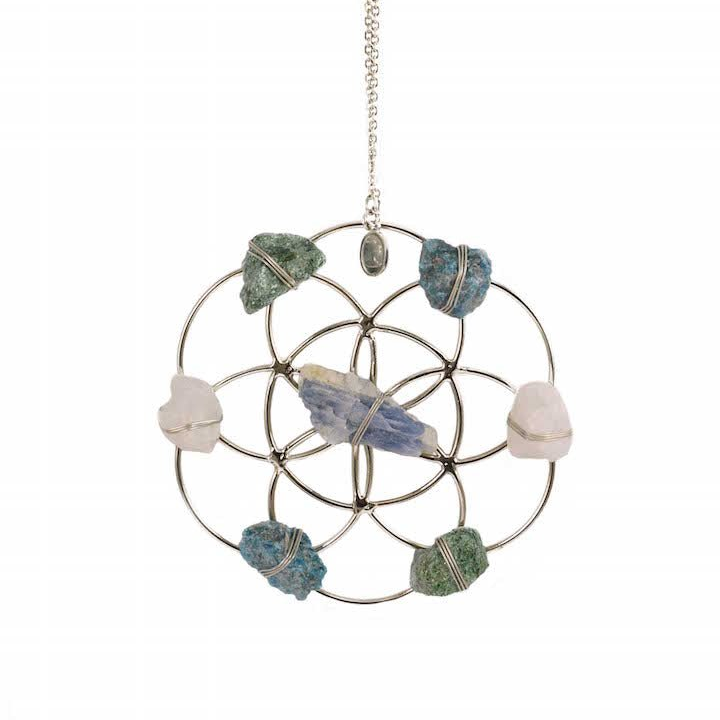 Crystal Grid Flower Of Life Ornament - Sumiye Co