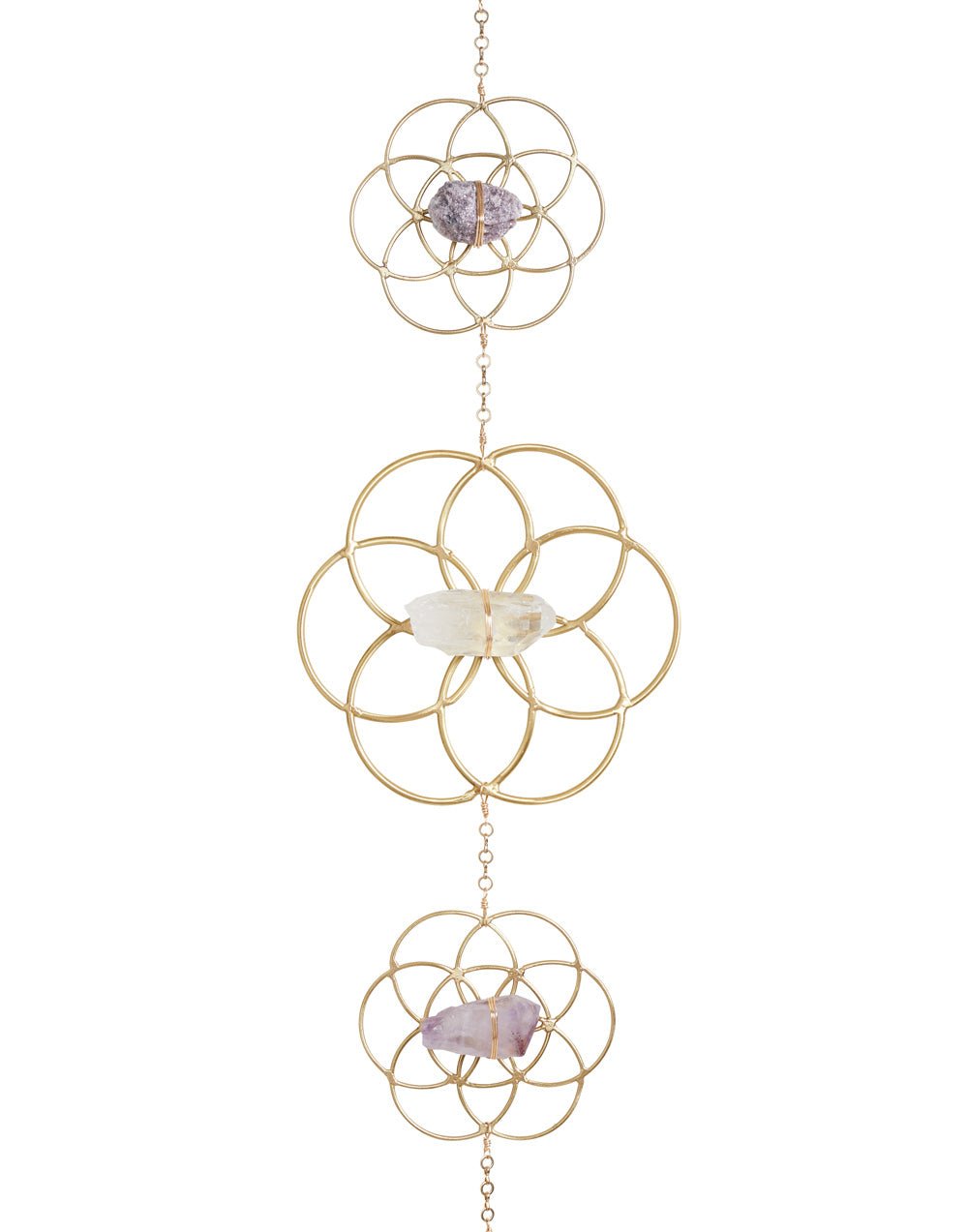 Crystal Grid Flower of Life Wall Hanging - Sumiye Co