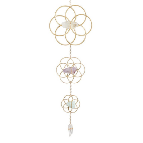 Crystal Grid Flower of Life Wall Hanging - Sumiye Co