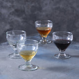 Pebbled Footed Glasses - Set of 4