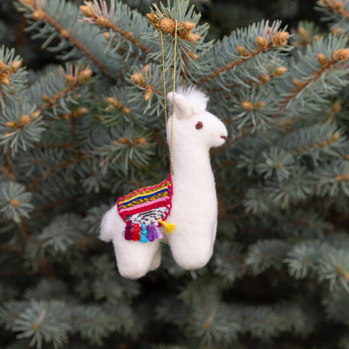 Felt Llama Ornament