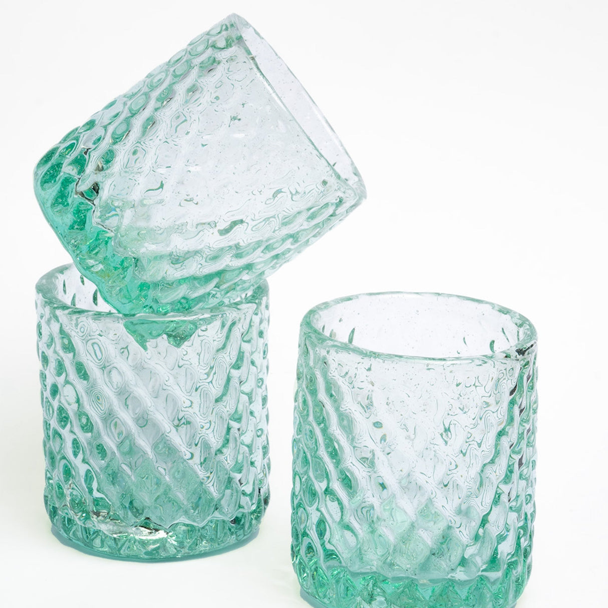 Vaso de cristal transparente Bruma - juego de 2