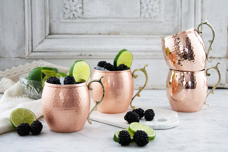 Copper Moscow Mule Mugs (Set of 4)  | Vintage French Inspired