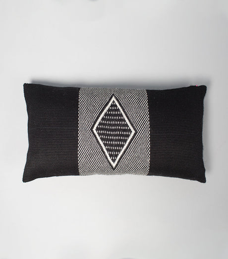 Diamante Lumbar Pillow in Black