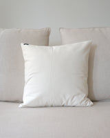 Solid Cotton Euro Pillow in Ivory - Sumiye Co