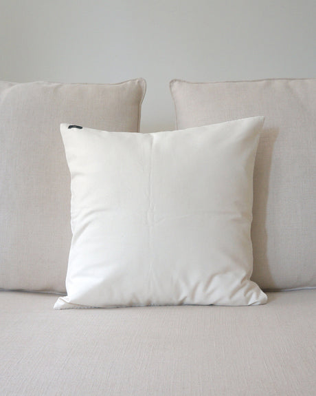 Solid Cotton Euro Pillow in Ivory - Sumiye Co