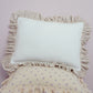 Pillow with Frill "Caffé latte" Soft Velvet | Kids Room & Nursery Decor