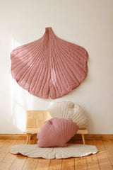 Linen “Dirty Pink” Ginkgo Leaf Mat by Moi Mili - Sumiye Co