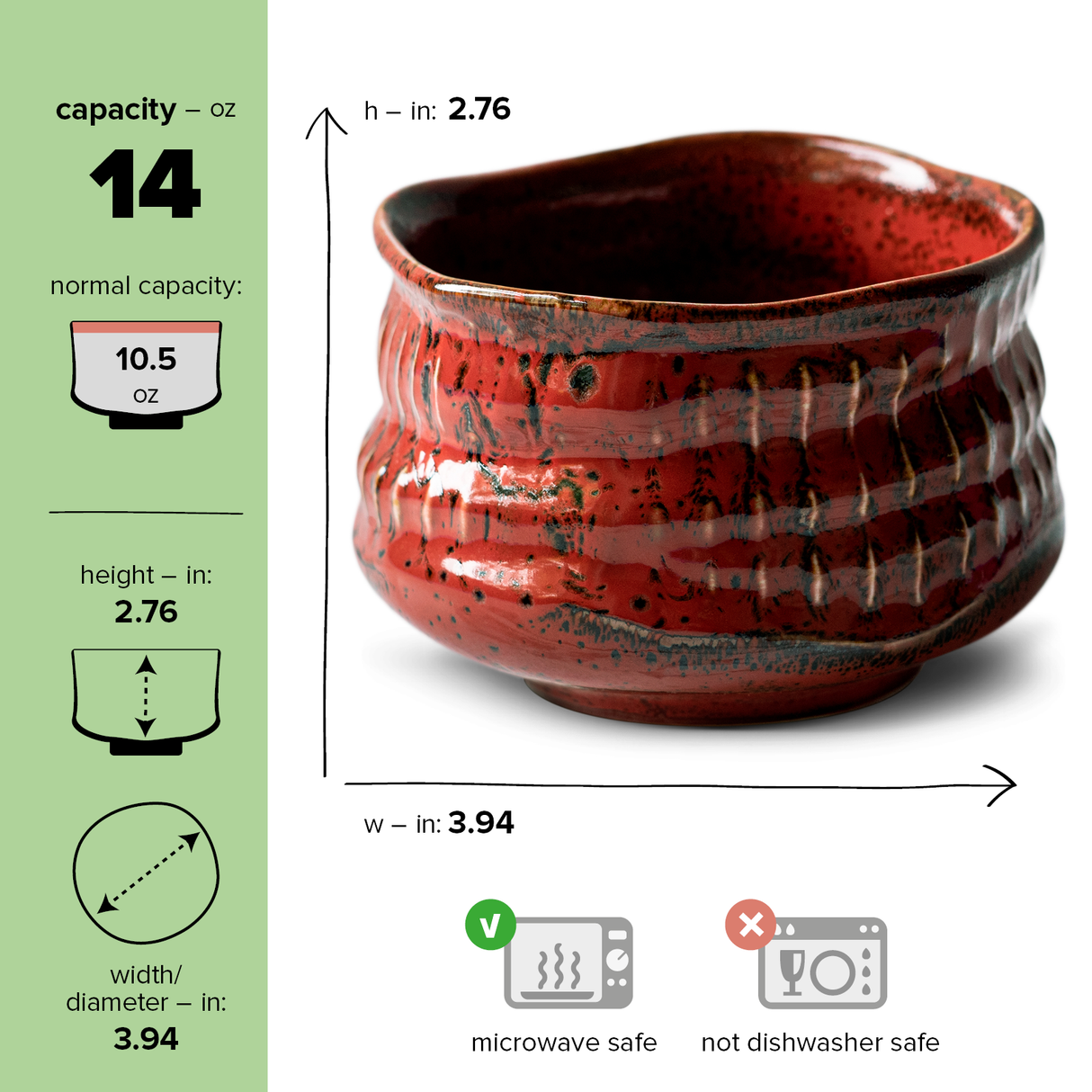 Meisen Red Matcha Bowl | Tea Ceremony - Sumiye Co