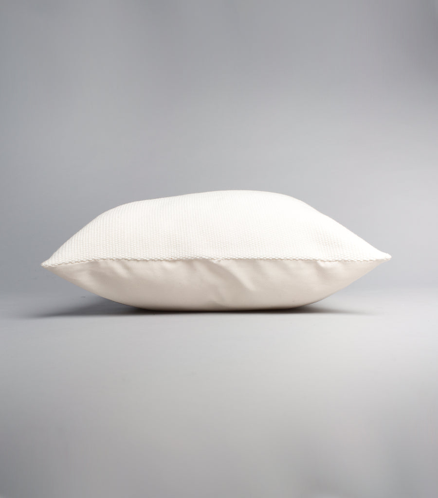 Solid Cotton Euro Pillow in Ivory - Sumiye Co