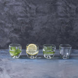 Pebbled Punt Glasses - Set of 4