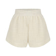 Echo Boy Short - Natural With Gold Stripes - Sumiye Co