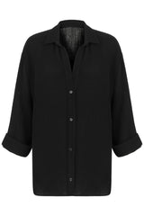 Echo Maxi Shirt - Black