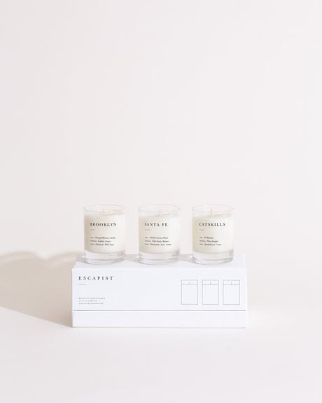 Escapist Mini Candle Set by Brooklyn Candle Studio - Sumiye Co