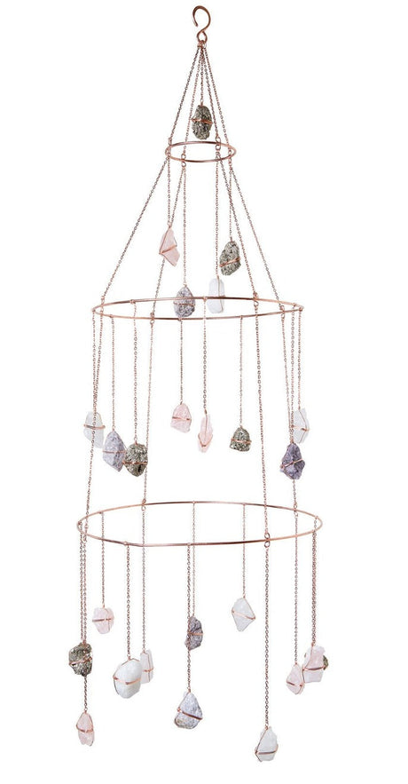 Ethereal Mixed Healing Crystal Chandelier