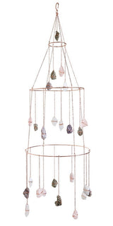 Ethereal Mixed Healing Crystal Chandelier