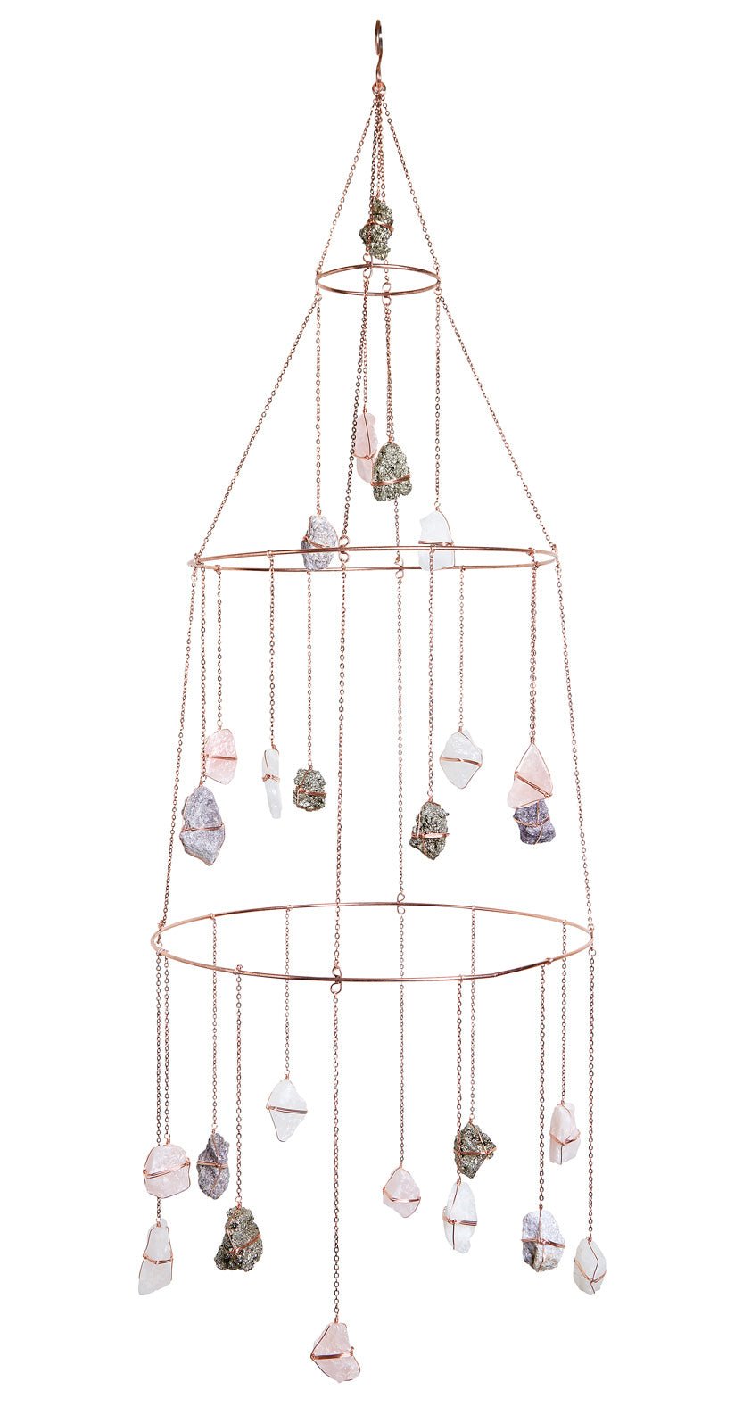 Ethereal Mixed Healing Crystal Chandelier - Sumiye Co