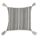 Etoie Accent Cushion, Black & Ivory 18x18 Inch by The Artisen - Sumiye Co