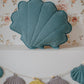 Linen “Eye of the Sea” Shell Pillow by Moi Mili