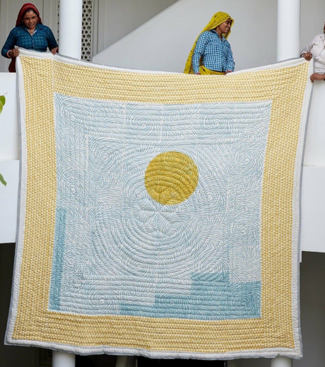 Van Gogh Quilt (Reversible) | Artisanal Handmade Bedding Sets - Sumiye Co