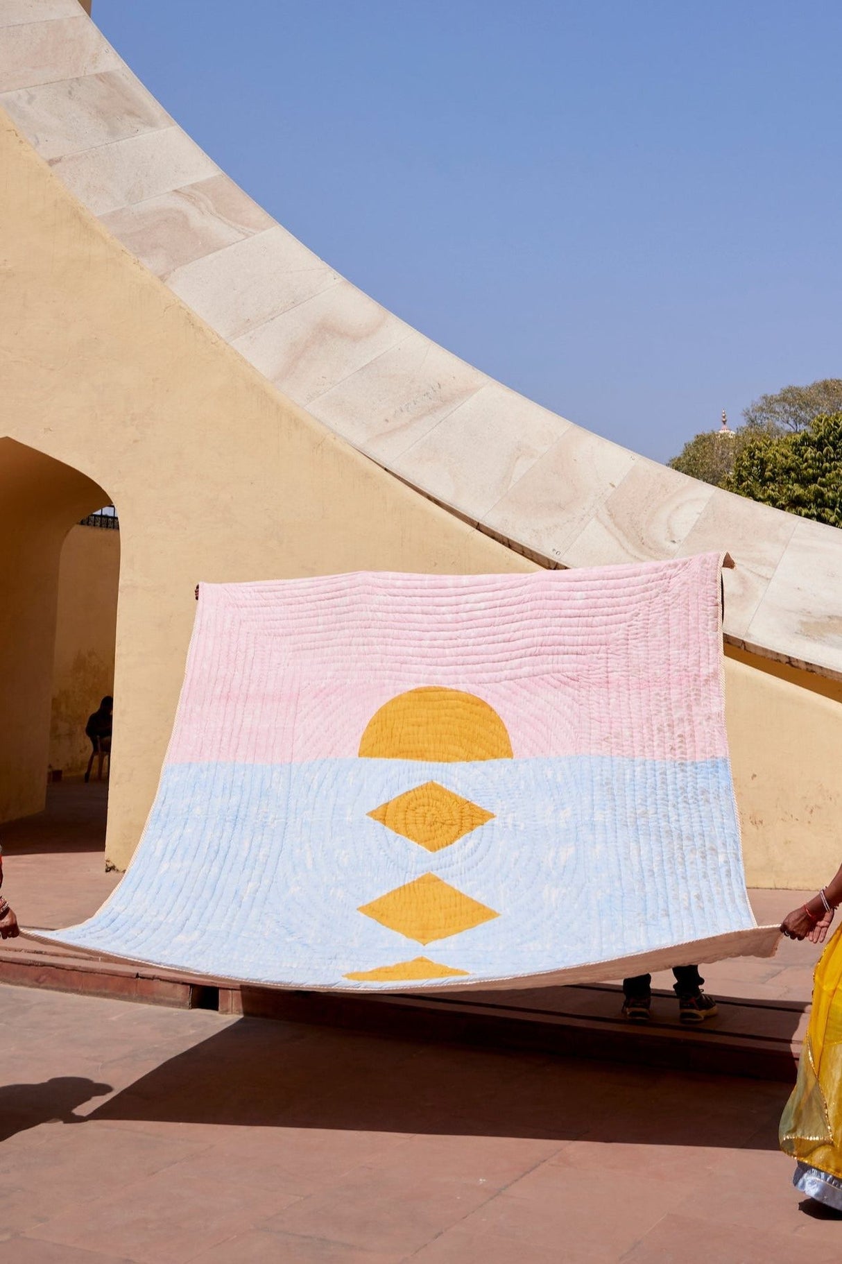 On The Beach Quilt (Reversible) | Artisanal Handmade Bedding Sets