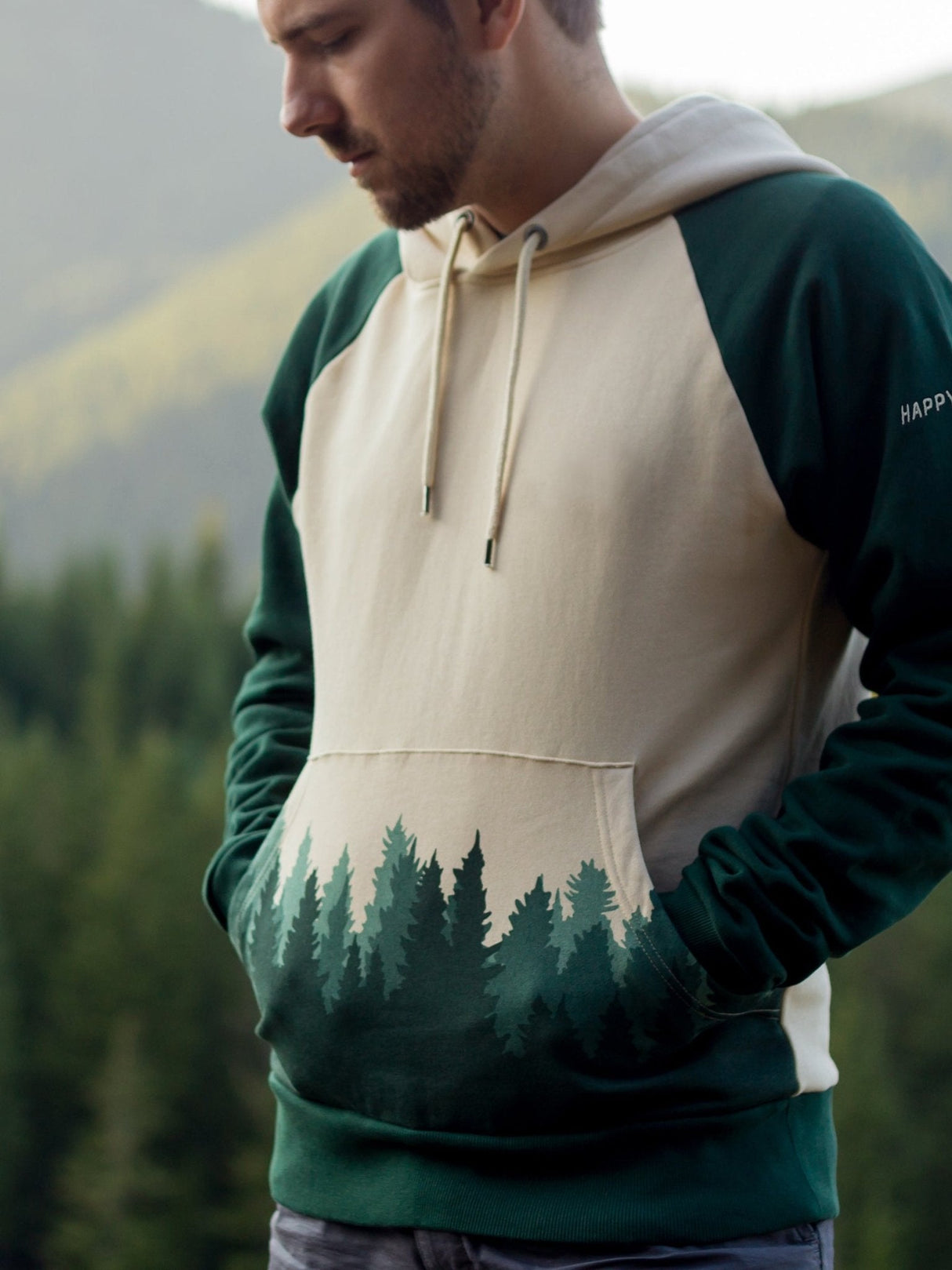 Sudadera con capucha Fading Forest de Happy Earth