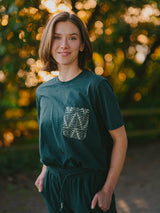 Chevron Fern Pocket Tee - Sumiye Co