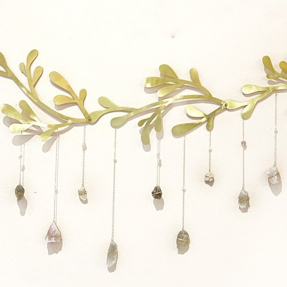 Floral Vines Healing Crystal Garland - Sumiye Co