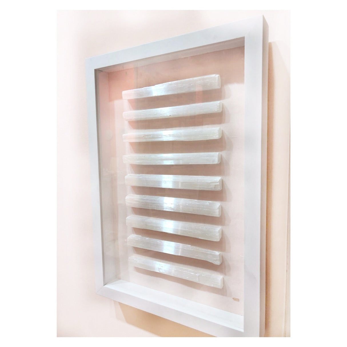 Framed Selenite Wall Art - Sumiye Co