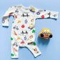 Organic Baby Gift Set - New York Onesie & NYC Taxi Rattle Toy by Estella - Sumiye Co