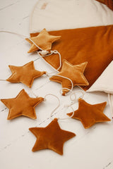 Stars Garland Velvet “Gold Dust” | Nursery & Kids Room Decor - Sumiye Co