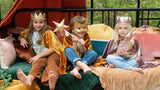 Kids Mask Gold Sequins Cat