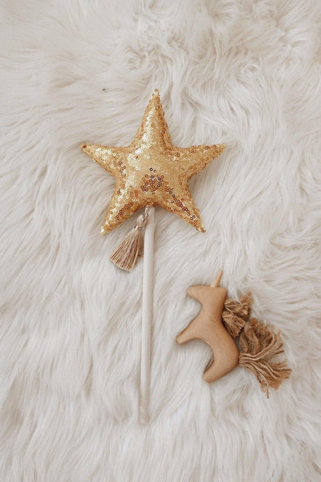 “Gold Sequins” Magic Wand by Moi Mili - Sumiye Co