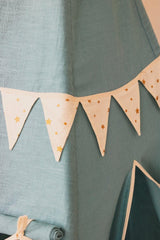 Teepee Tent “Gold Stars” + Garland & Mat Set - Sumiye Co