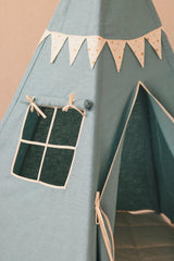 Teepee Tent “Gold Stars” + Garland & Mat Set - Sumiye Co