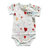 'Je T'aime' Embroidered & Printed Baby Onesie-Hearts by Estella - Sumiye Co